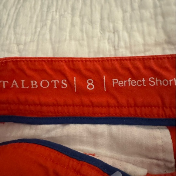 Talbots perfect shorts patio red size 8 - Picture 3 of 9